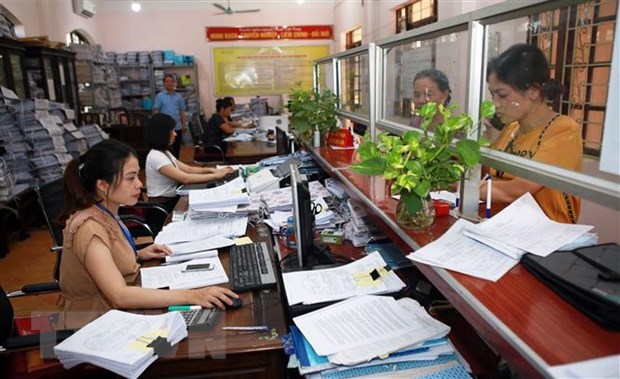 Cán bộ, nhân viên tại Chi cục Thuế khu vực Phổ Yên - Phú Bình, Thái Nguyên