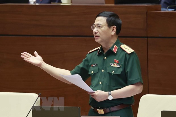 Đại tướng Phan Văn Giang, Bộ trưởng Bộ Quốc phòng giải trình, làm rõ một số vấn đề đại biểu Quốc hội nêu trong dự thảo Luật Phòng thủ dân sự