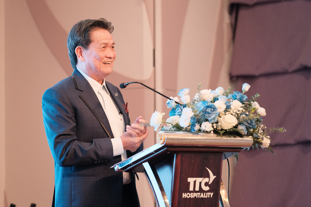 Ông Đặng Văn Thành - Chủ tịch Tập đoàn TTC, Chủ tịch Hội đồng Giám khảo phát biểu đánh giá về cuộc thi