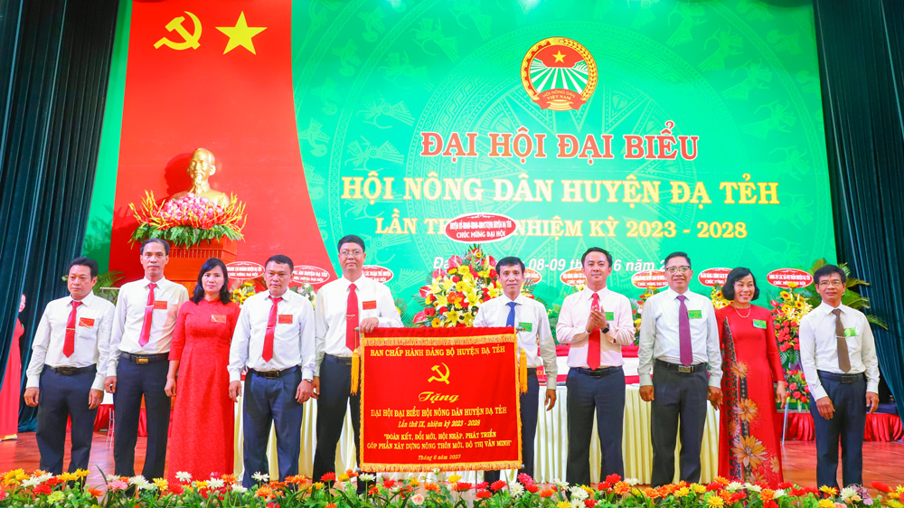 Đại hội Hội Nông dân huyện Đạ Tẻh lần thứ IX thành công tốt đẹp