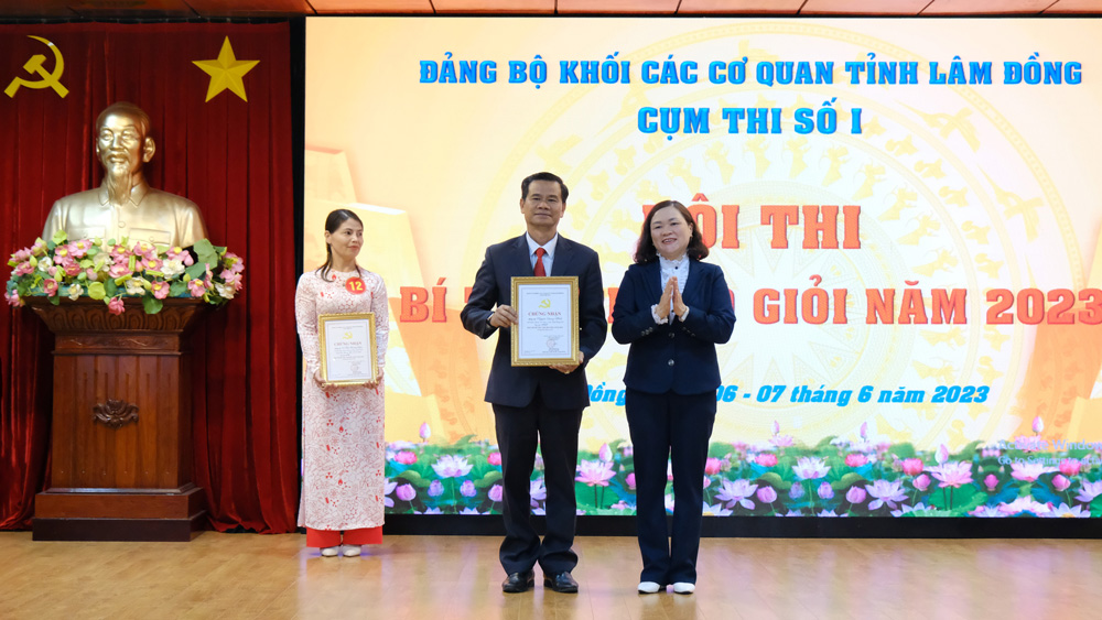 Giải nhất Hội thi thuộc về đồng chí Nguyễn Quang Minh - Bí thư Chi bộ, Chủ tịch Hội chữ thập đỏ tỉnh