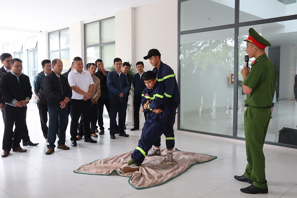 Hướng dẫn kỹ năng cứu nạn cho cán bộ, nhân viên Công ty Điện lực Lâm Đồng