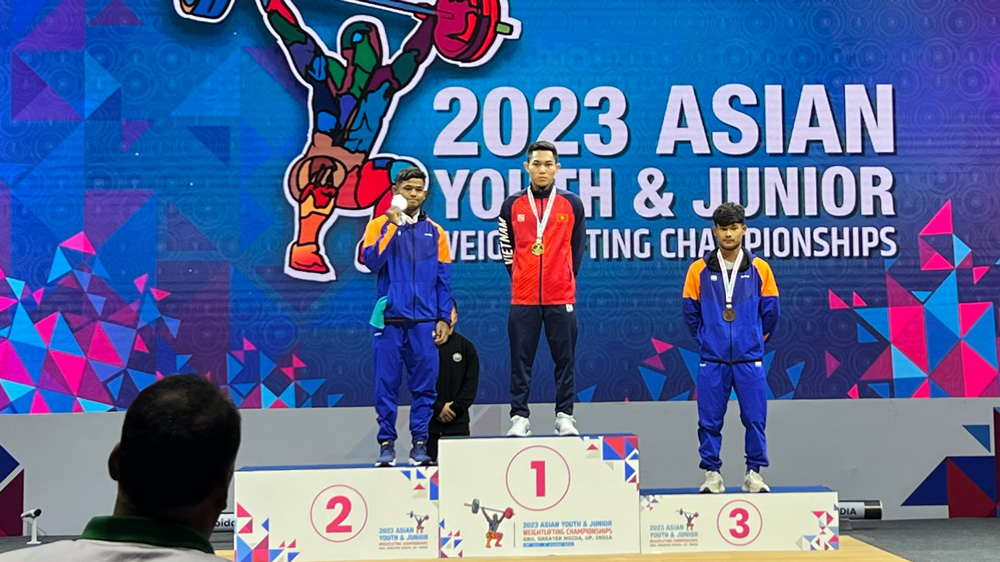 VĐV K’Dương giành 3 huy chương vàng tại Giải Vô địch Cử tạ trẻ thanh thiếu niên châu Á