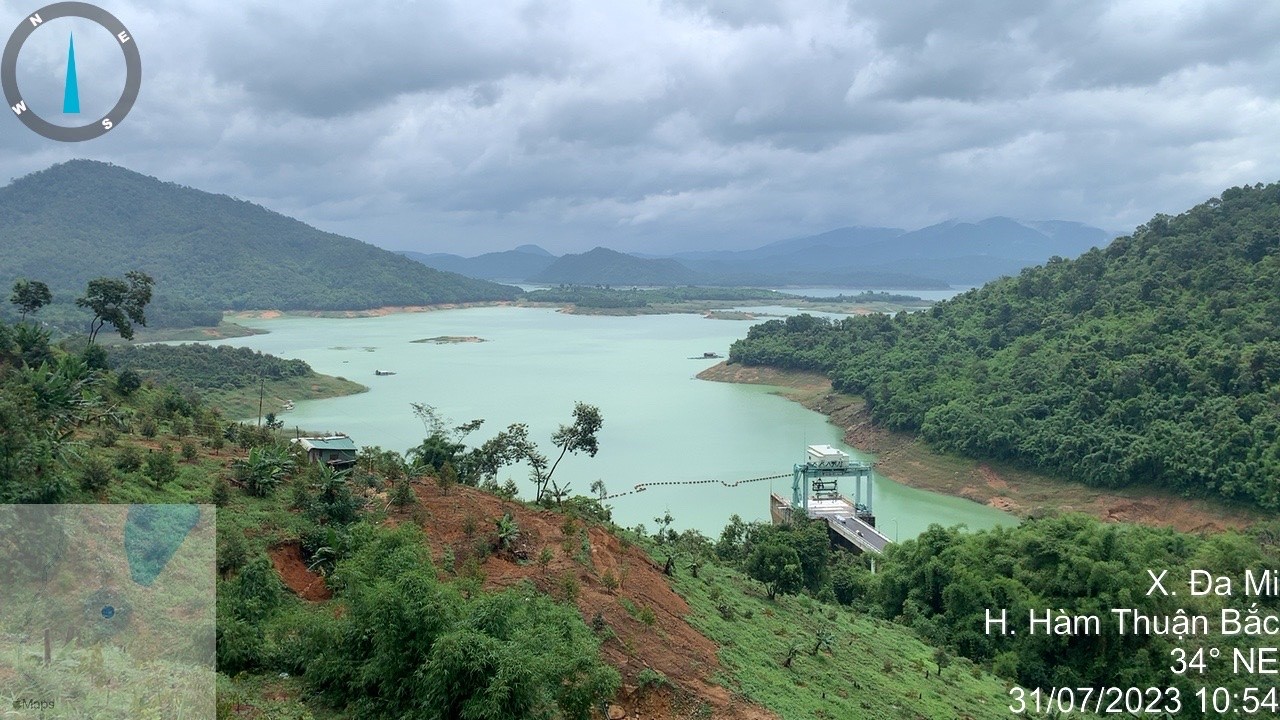 Hồ thủy điện Hàm Thuận phát huy vai trò cắt lũ, đảm bảo an toàn cho hạ du