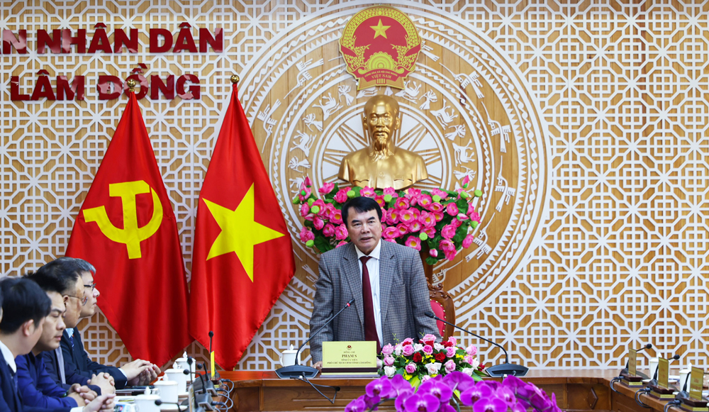 -	Phó Chủ tịch UBND tỉnh Lâm Đồng Phạm S chủ trì buổi làm việc với Đoàn công tác VKBIA