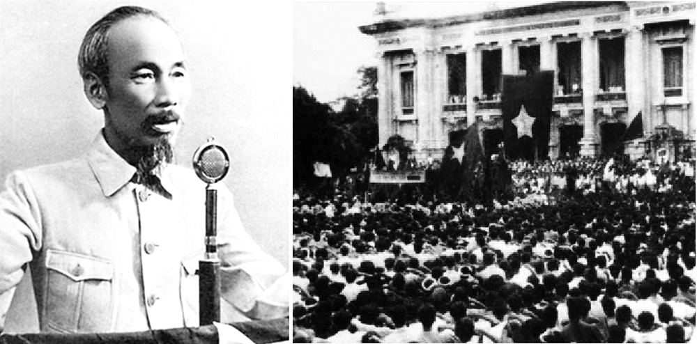Ngày 2/9/1945, Hồ Chủ tịch đọc Tuyên ngôn Độc lập, khai sinh nước Việt Nam Dân chủ Cộng hòa. Ảnh: Tư liệu