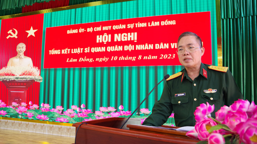 Bộ CHQS tỉnh thực hiện tốt Luật Sĩ quan Quân đội Nhân dân Việt Nam