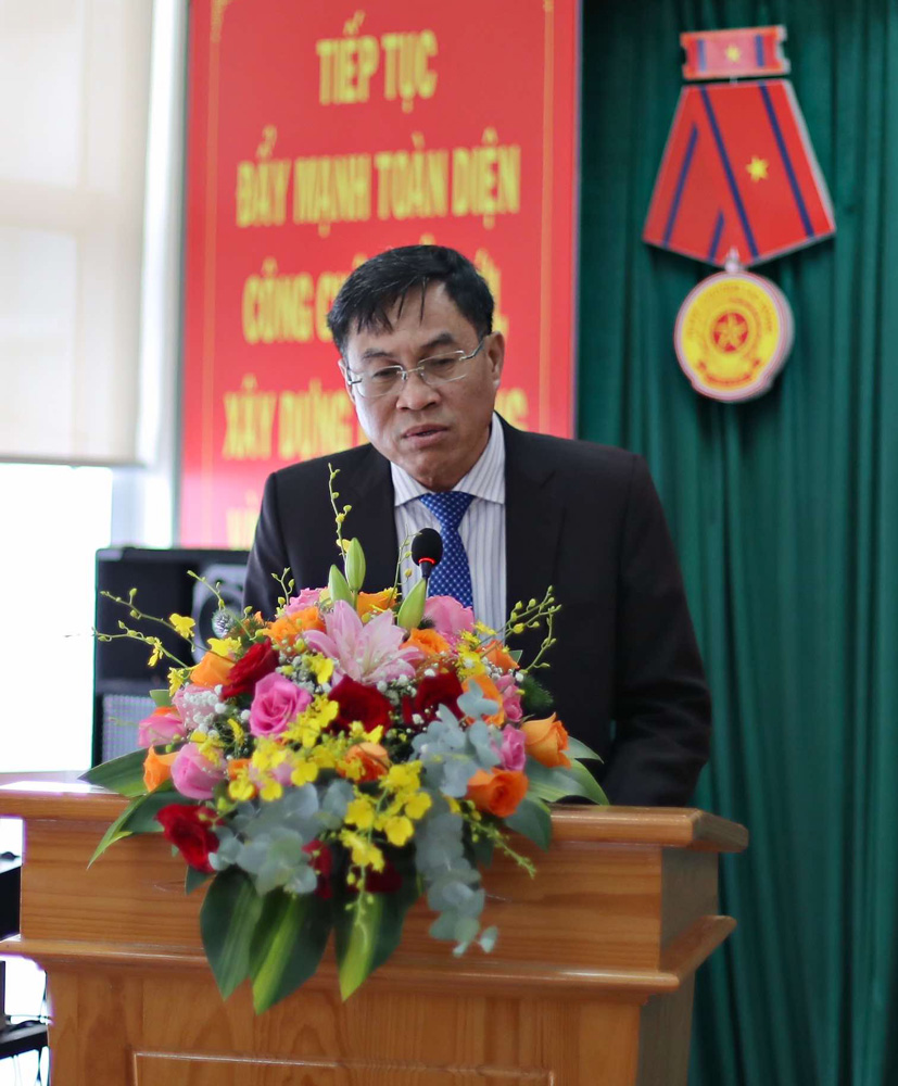 Phó Chủ tịch UBND tỉnh Lâm Đồng Võ Ngọc Hiệp phát biểu tại buổi lễ