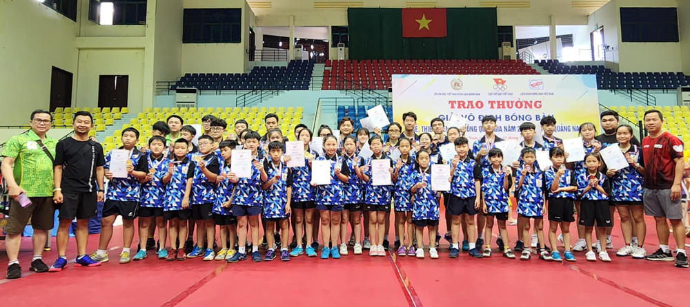 Lâm Đồng giành vị trí 4/40 tại Giải Vô địch bóng bàn trẻ, thiếu niên, nhi đồng Quốc gia năm 2023