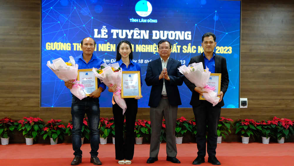 Tỉnh Đoàn Lâm Đồng tuyên dương các cá nhân có thành tích xuất sắc trong khởi nghiệp
