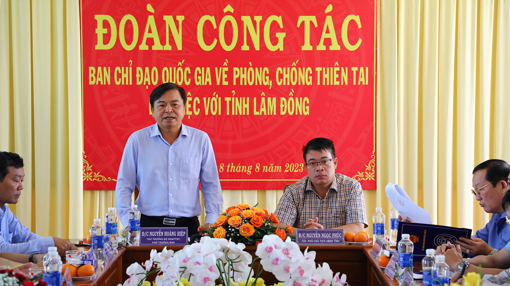 Thứ trưởng phát biểu chỉ đạo tại buổi làm việc với tỉnh Lâm Đồng