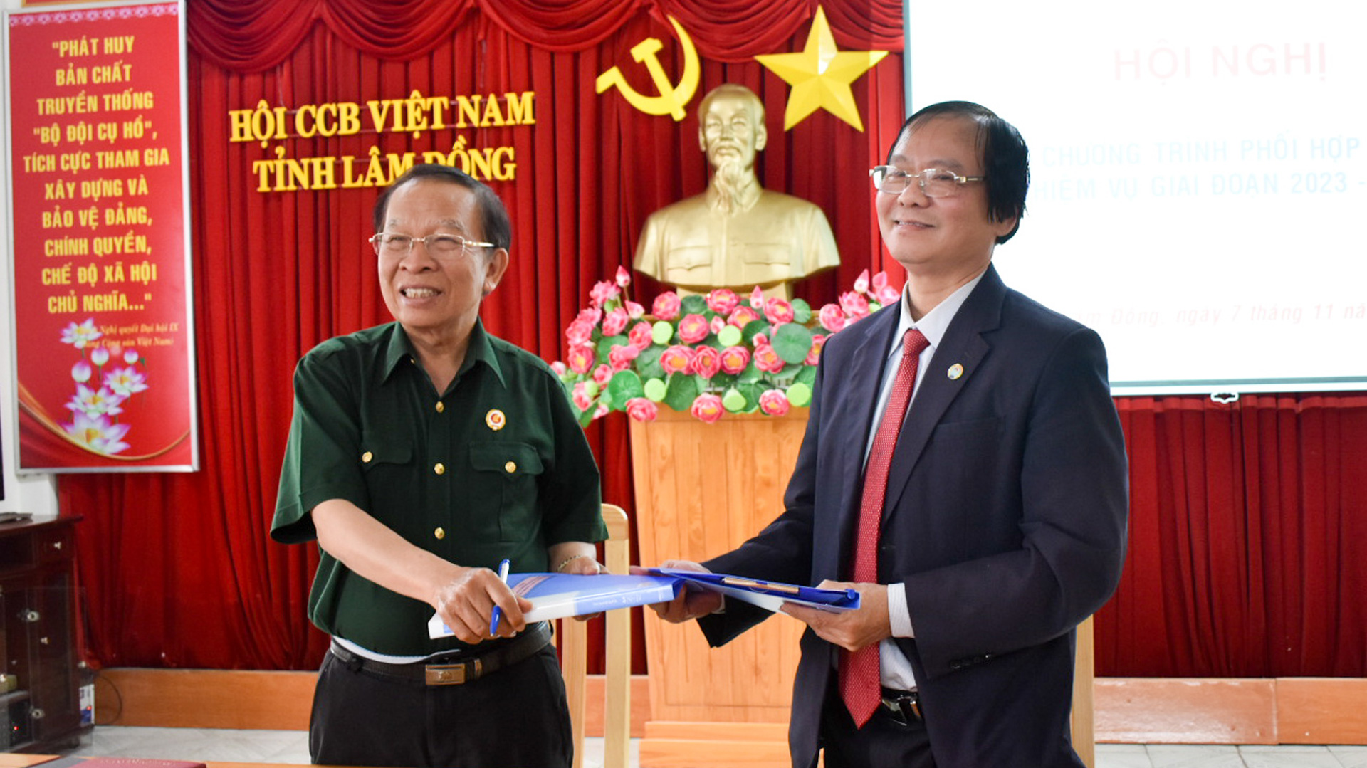 Ký kết phối hợp giữa Hội Cựu chiến binh tỉnh, Sở Tài Nguyên - Môi trường và Liên minh Hợp tác xã