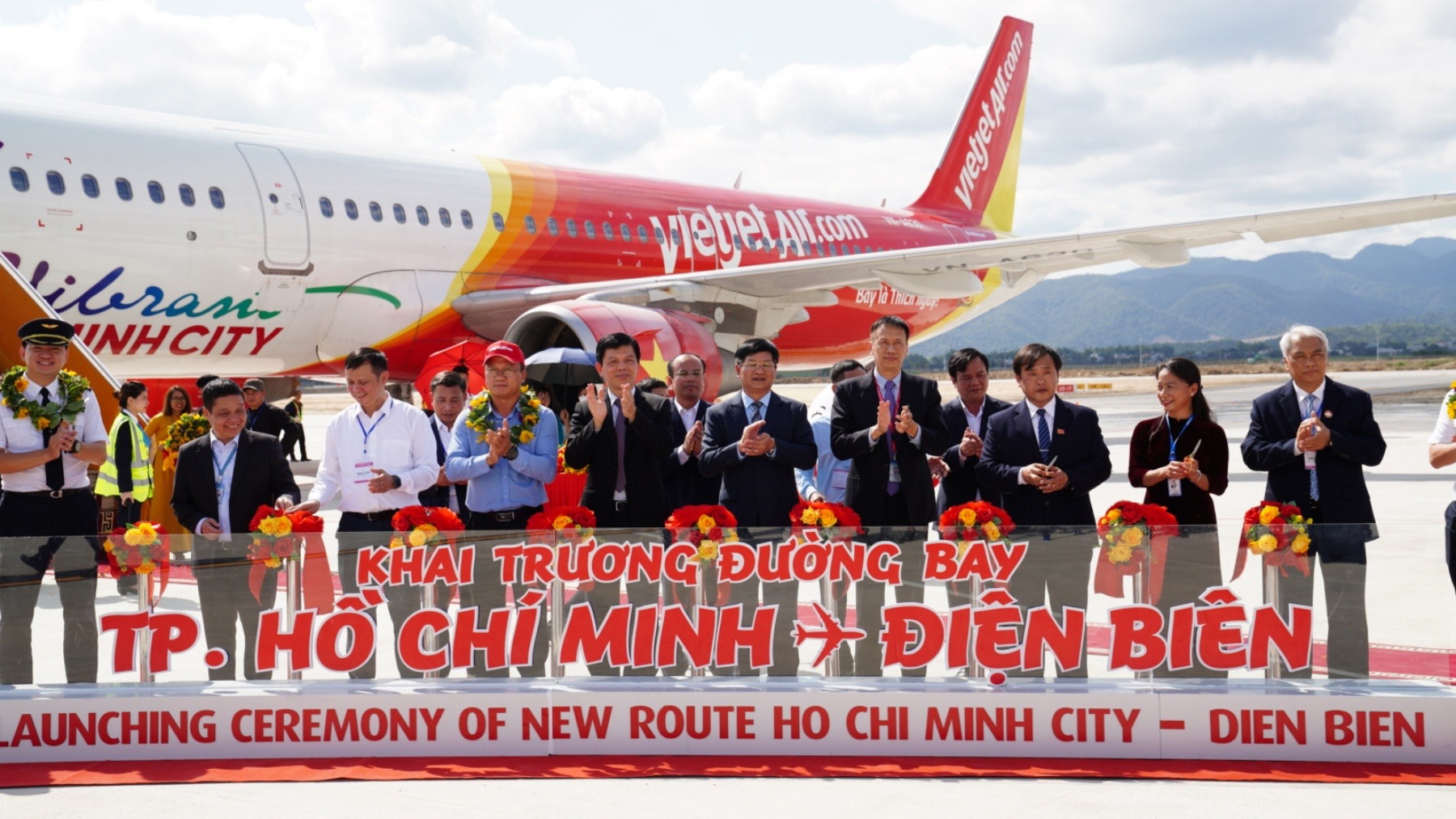 Vietjet chính thức khai trương đường bay TP Hồ Chí Minh - Điện Biên