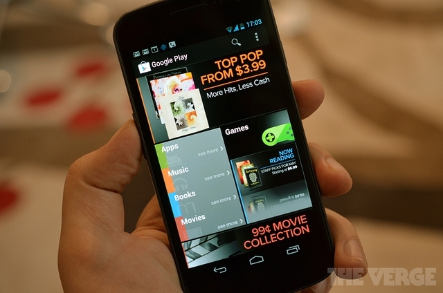 Trong 3 tháng, Google Play có hơn 5 tỷ lượt tải. Ảnh: The Verge