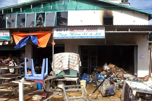 Đà Lạt: Hỏa hoạn thiêu rụi một cửa hàng tạp hóa