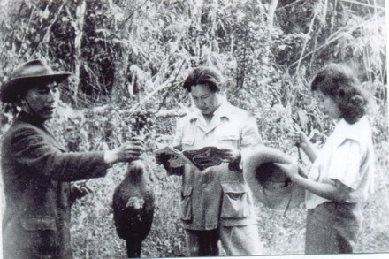 Vua Bảo Đại trong một chuyến đi săn tại Tây Nguyên. (ảnh do nhà nghiên cứu Nguyễn Đắc Xuân cung cấp).