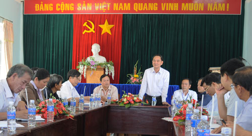 Đoàn công tác của Ban chỉ đạo Nông thôn mới Trung ương làm việc với xã Lạc Lâm, huyện Đơn Dương