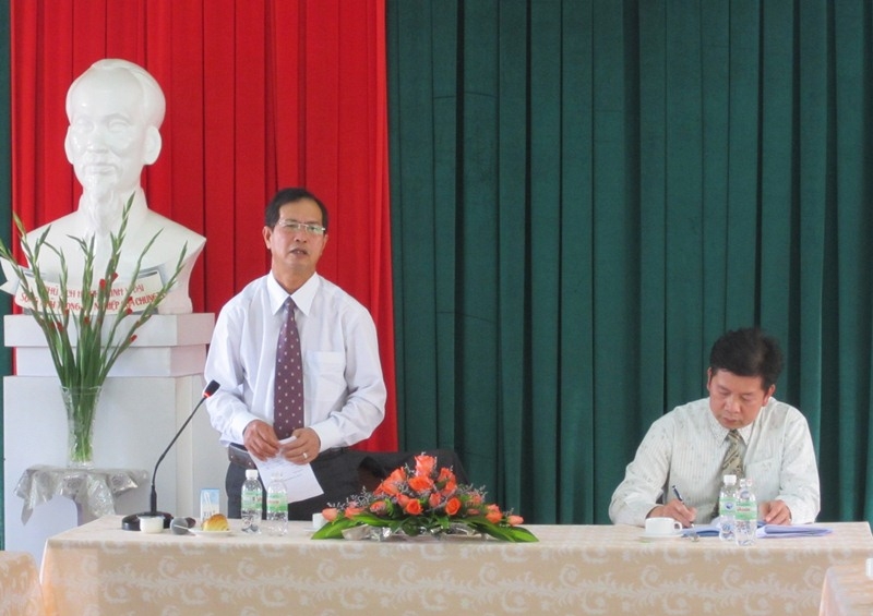 Đ/c Hoàng Sỹ Sơn - Phó bí thư Thường trực Tỉnh ủy phát biểu chỉ đạo tại buổi làm việc