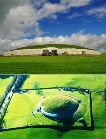 Hình ảnh về di chỉ khảo cổ Newgrange - Ảnh: zazzle.com