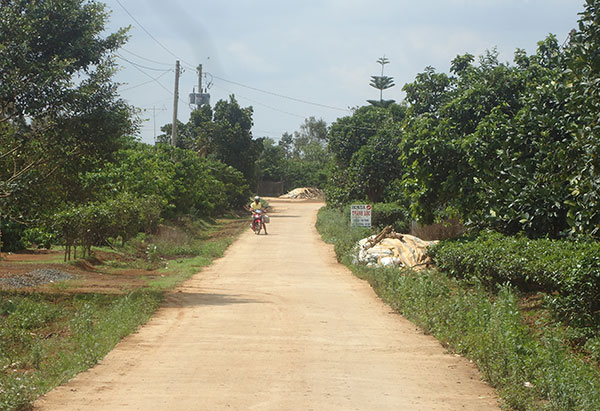 Một đoạn đường GTNT thôn 16, xã Hòa Ninh (Di Linh)