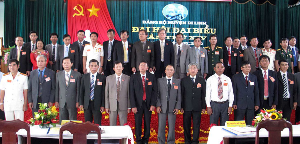 Ban Chấp hành Đảng bộ huyện Di Linh khóa XIV, nhiệm kỳ 2015 - 2020