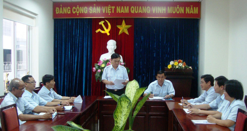 Một buổi giao ban công tác của Thanh tra Sở Tài chính Lâm Đồng