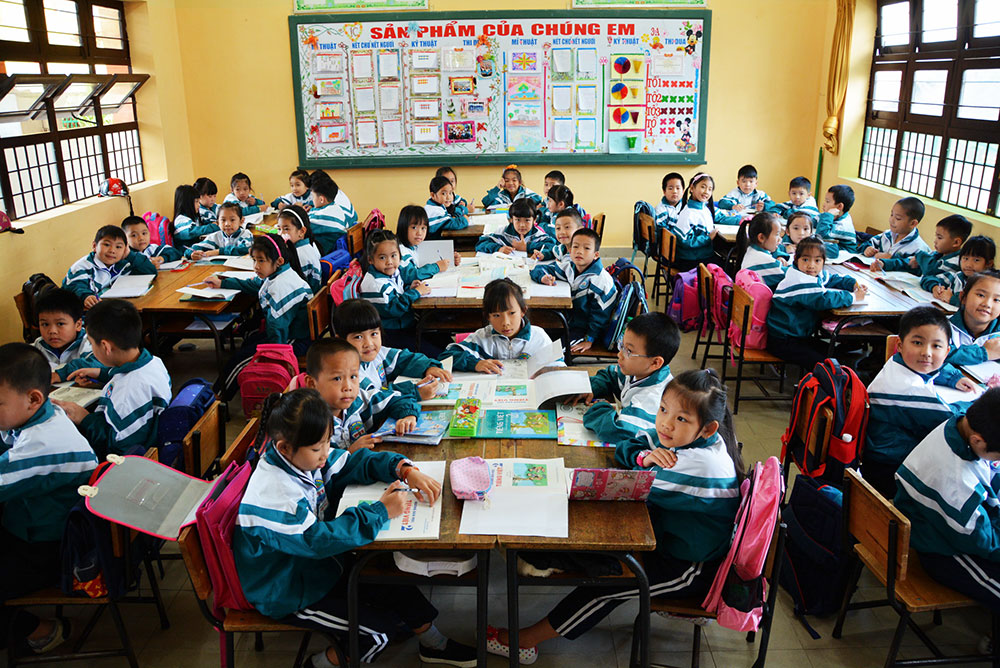 Lớp học theo mô hình VNEN tại Trường Tiểu học Phan Như Thạch - Đà Lạt