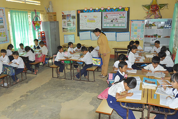 Lớp học VNEN tại Trường Tiểu học Kim Đồng (Gung Ré, Di Linh)