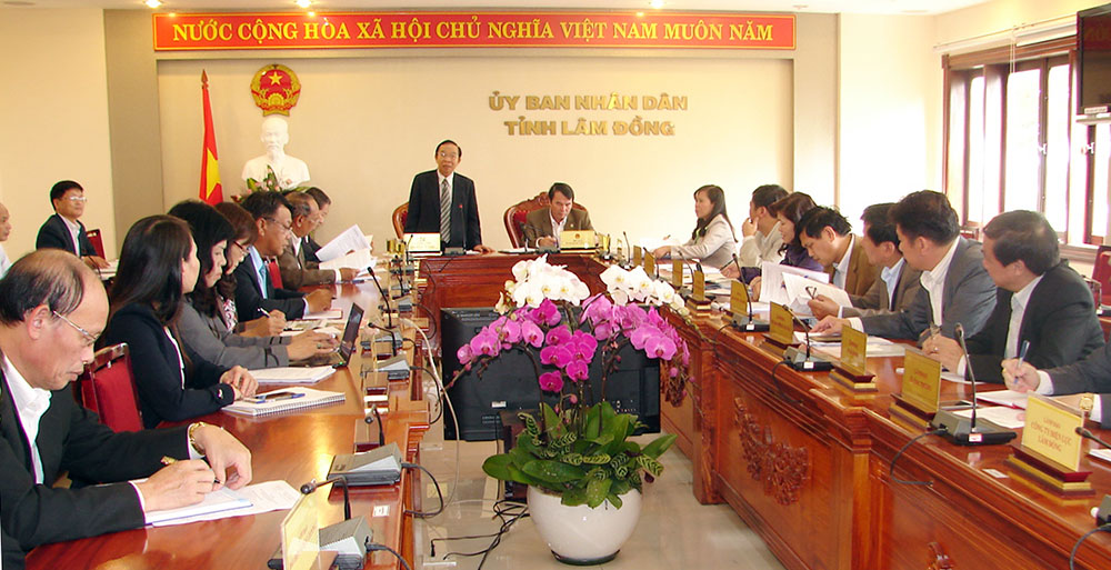 Đoàn Đại biểu Quốc hội tỉnh Lâm Đồng làm việc với UBND tỉnh
