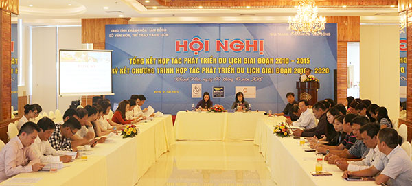 Hội nghị tổng kết hợp tác phát triển du lịch Lâm Đồng - Khánh Hòa giai đoạn 2010-2015