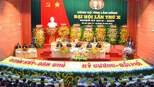 Khai mạc trọng thể Đại hội đại biểu Đảng bộ tỉnh Lâm Đồng lần thứ X