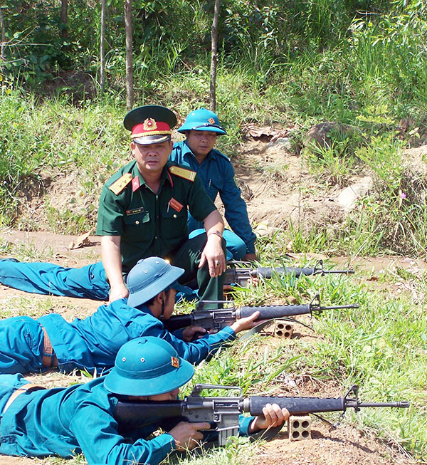Lâm Hà: Xây dựng lực lượng dân quân tự vệ vững mạnh