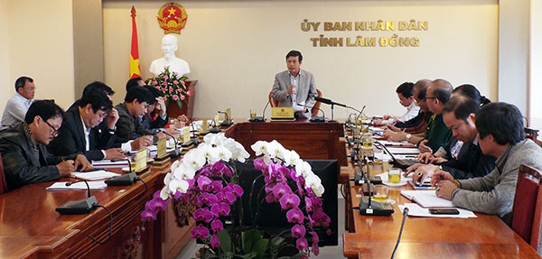 Chủ tịch UBND tỉnh Đoàn Văn Việt chủ trì cuộc họp Ban Tổ chức Festival Hoa Đà Lạt 2015