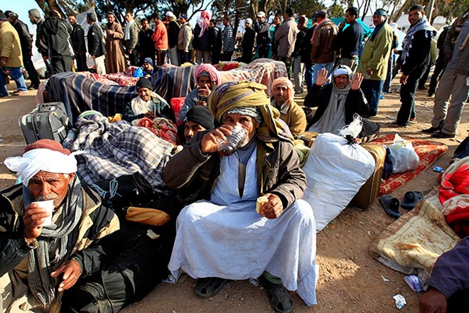 Người tị nạn Ai Cập. (Ảnh: Reuters)