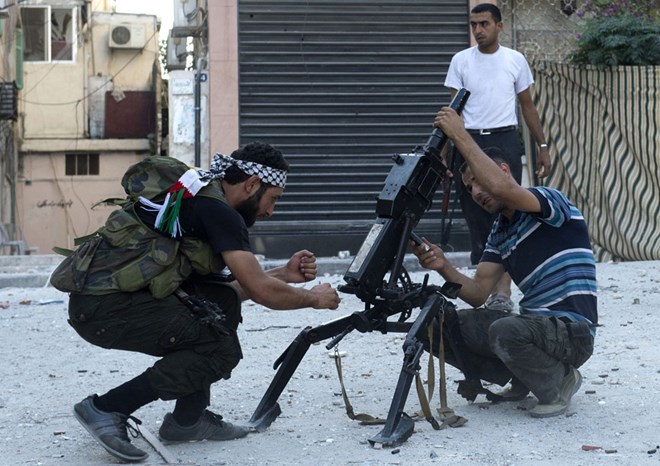 Một nhóm quân nổi dậy Syria. (Ảnh: Getty Images)