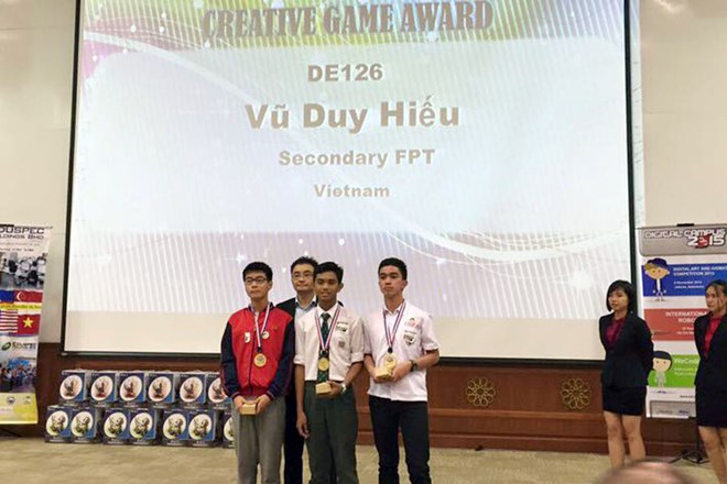 Học sinh Việt Nam giành một giải Nhất cuộc thi lập trình quốc tế