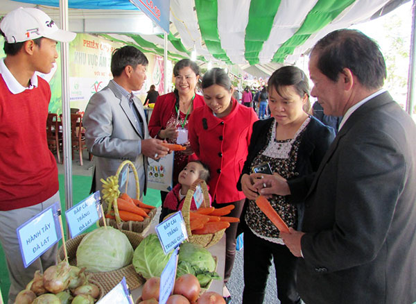 HTX Anh Đào thu hút 700 lượt khách đến nhận biết, thưởng thức rau, củ, quả Đà Lạt