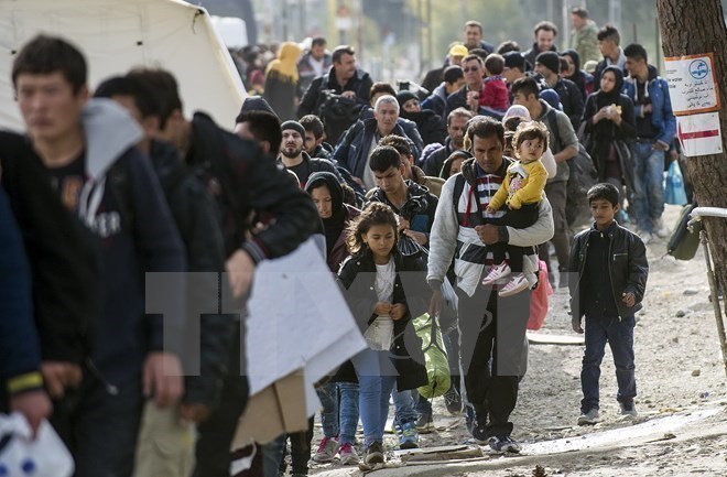 Người tị nạn ở châu Âu. (Nguồn: AFP/TTXVN)