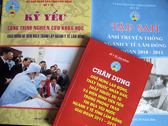 Sở Y tế xuất bản 3 ấn phẩm chào mừng kỷ niệm 40 năm ngày thành lập ngành Y tế Lâm Đồng