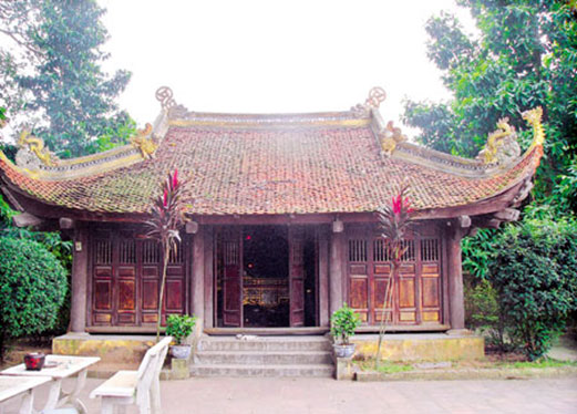 Gian thờ Kinh Dương Vương - vị vua đầu tiên của lịch sử trong khu lăng mộ
