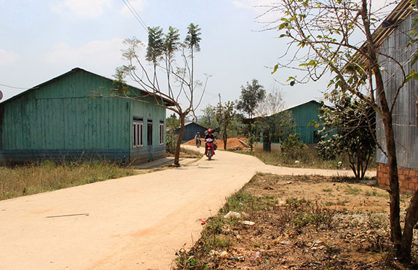 Một góc con đường nông thôn mới ở Đa Nhim