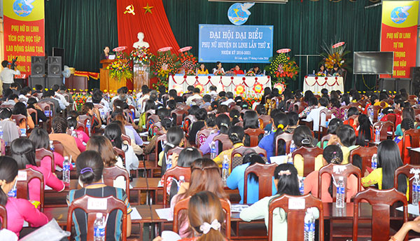 Hội LH Phụ nữ huyện Di Linh tổ chức Đại hội nhiệm kỳ 2016 - 2021