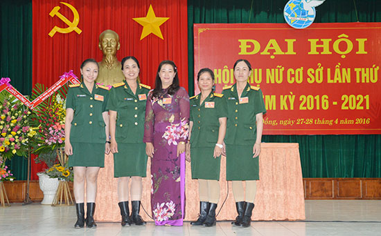 Đại hội Phụ nữ cơ sở Bộ Chỉ huy Quân sự tỉnh nhiệm kỳ 2016 - 2021