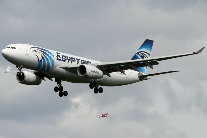 Máy bay của EgyptAir. (Ảnh minh họa. Nguồn: egyptianstreets.com)