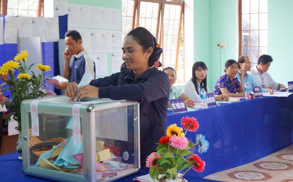 3 huyện phía Nam: 232 tổ bầu cử đạt 100% cử tri đi bầu