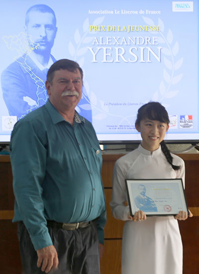 Một học sinh Đà Lạt giành giải Nhất viết văn bằng tiếng Pháp