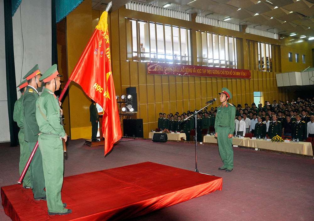 Học viện Lục quân tổ chức Lễ tuyên thệ chiến sỹ mới năm 2016