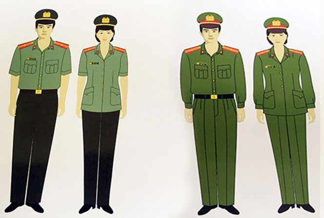Trang phục xuân hè của lực lượng An ninh và Cảnh sát