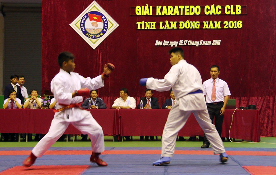 Lâm Đồng tổ chức giải Karatedo các câu lạc bộ