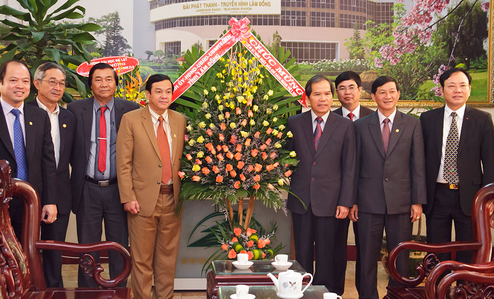 Lãnh đạo tỉnh thăm và chúc mừng Đài PT- TH Lâm Đồng 